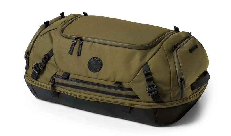 Bolsa trasera grande Softfuel verde/negro OEM 77495A75E39 para motos BMW R 1300 GS, R 1250 GS Adventure, R 1250 RT, S 1000 XR, F 900 GS, K 1600 GT… y más. Original BMW Motorrad