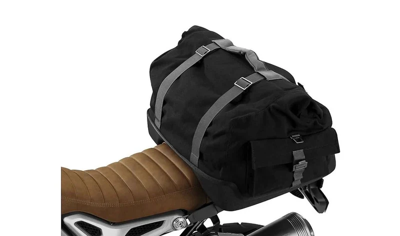 Bolsa trasera impermeable negra 40 l OEM 77498545097 para motos BMW R nineT, R nineT Pure, Scrambler, Racer, Urban G/S... y más. Original BMW Motorrad