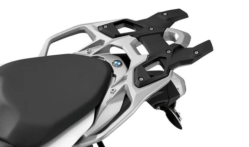 Puente portaequipajes trasero OEM 46548567908 para motos BMW S 1000 XR K49 (2015-2019). Original BMW Motorrad.