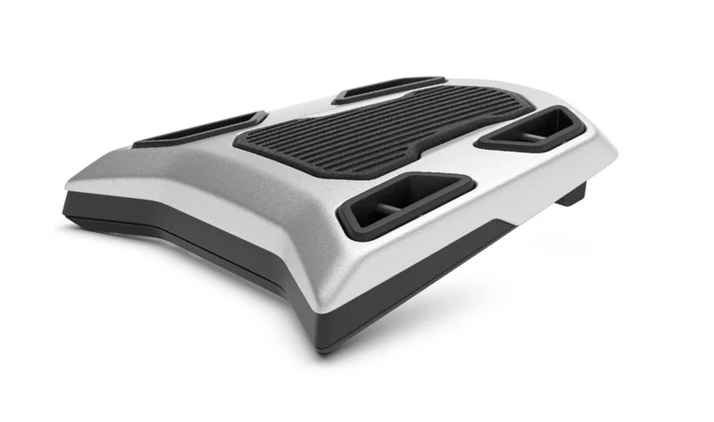 Placa portaequipajes trasera para asiento del pasajero OEM 77447106135 para motos BMW R 1300 GS Adventure desde 2024, negro granulado/gris granito. Original BMW Motorrad