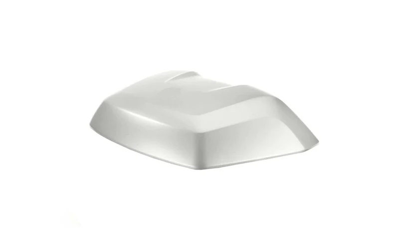 Carcasa exterior de tapa superior para topcase 40 l Light White OEM 77439457026 para motos BMW S 1000 XR K49, S 1000 XR K69 y más. Original BMW Motorrad