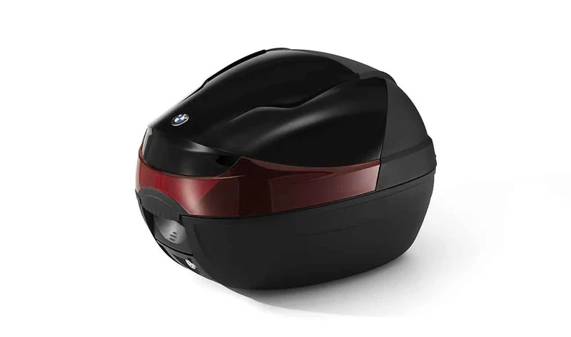 Carcasa exterior de tapa de topcase negra OEM 77438559501 para motos BMW CE 02, C 400 GT, C 400 X, G 310 GS, G 310 R... y más. Original BMW Motorrad