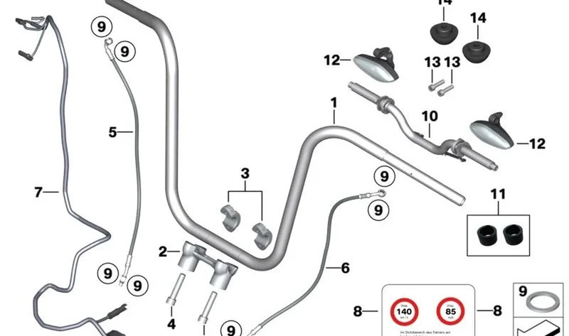 Caperuza de cierre cromada OEM 31429898299 para motos BMW R 18, R 18 Classic, R 18 Roctane... y más. Original BMW Motorrad.