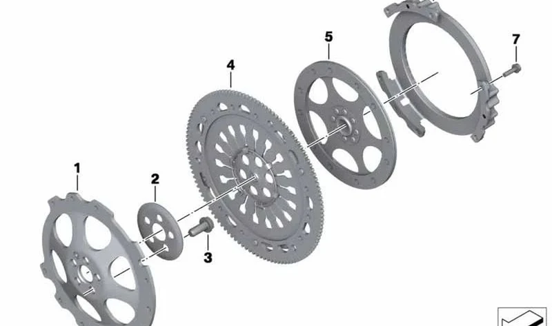 Platillo de embrague OEM 21217697737 para motos BMW R1200GS, R1200GS Adventure, R1200RT, R1200R, R1200ST, R1200S, R nineT, R nineT Pure, Scrambler, Racer, Urban G/S, HP2… y más. Original BMW Motorrad.