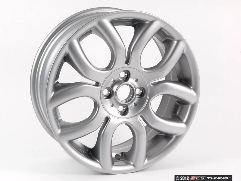 Llanta de aleación ligera 7Jx17 ET48 color plata OEM 36116775685 para MINI R50, R53, R56, R55 Clubman, R52 Cabrio, R57 Cabrio, R58 Coupé, R59 Roadster... y más. Original MINI.