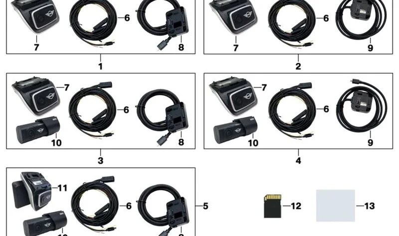 Cámara frontal MINI Advanced Car Eye 3.0 Pro OEM 66215A444A5 para MINI F56, F55, F60, Clubman F54, Cabrio F57... y más. Original MINI.