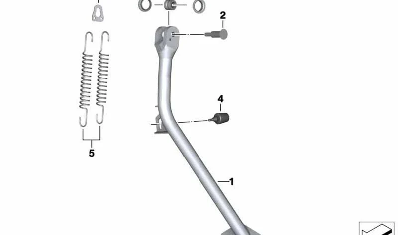 Tornillo caballete lateral OEM 46537707216 para motos BMW R1200GS, K1200S, K1300R, K1600GTL... y más. Original BMW Motorrad.