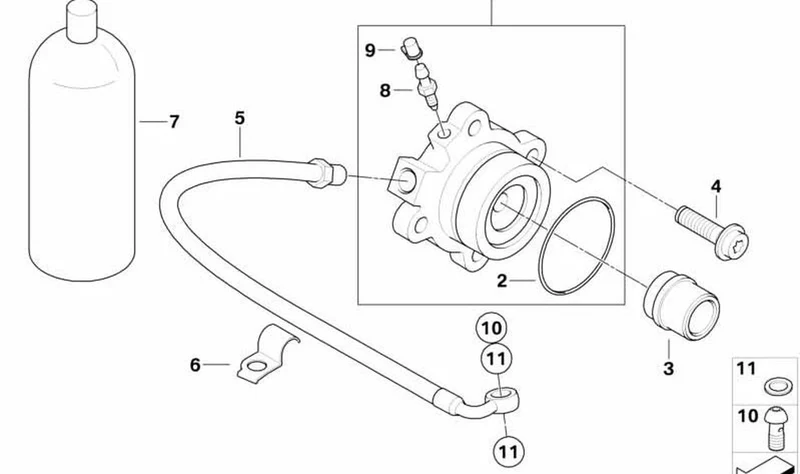Pieza de presión OEM 21527680648 para motos BMW K1200S, K1200R. Original BMW Motorrad.