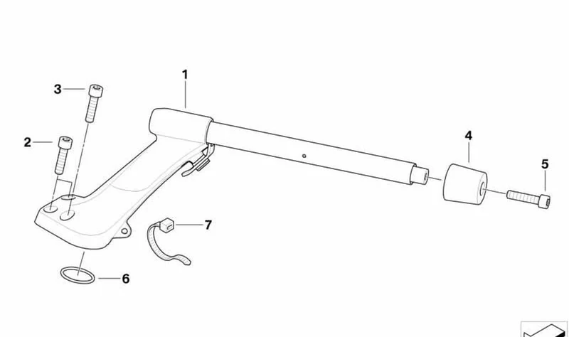 Volante a la derecha OEM 32718543462 para motos BMW R 1200 RT (K26) 2008-2014. Original BMW Motorrad.