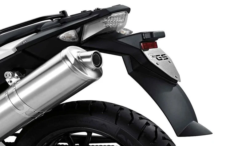 Extensión de protección antisalpicaduras trasera OEM 71607695031 para BMW Motorrad F 700 GS, F 800 GS, F 650 GS, F 800 GS Adventure. Original BMW Motorrad.