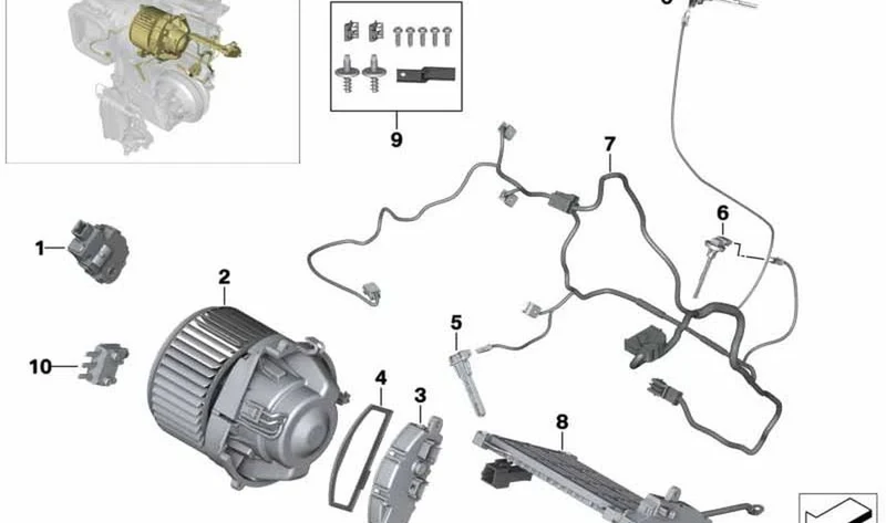 Microinterruptor OEM 64119304019 para MINI F56, F55, Clubman F54, Countryman F60... y más. Original MINI.