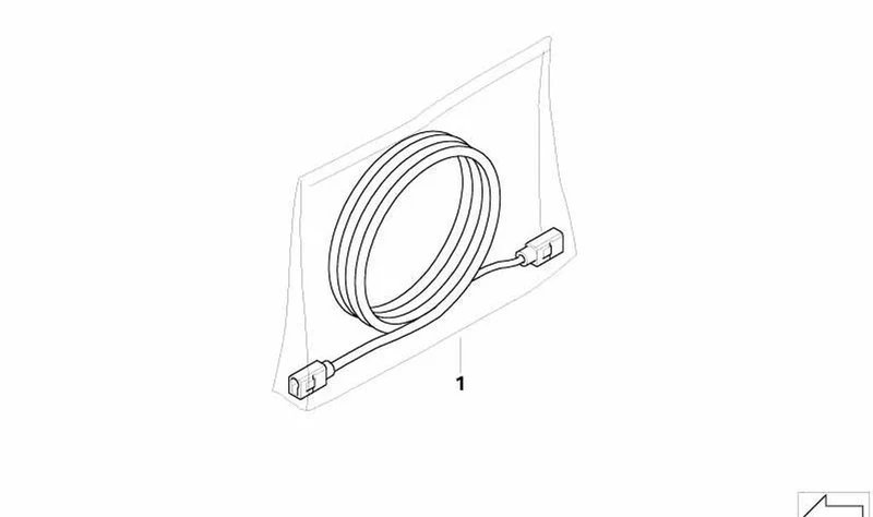 Cable de antena GPS OEM 61116966385 para MINI Cooper R52, Cooper S R52, One R52 (2004-2008). Original MINI.