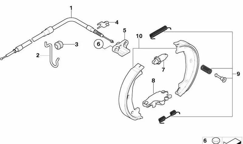 Gancho de sujeción OEM 34406763410 para MINI R56, BMW E60, E61, E63, E64... y más. Original BMW y MINI.