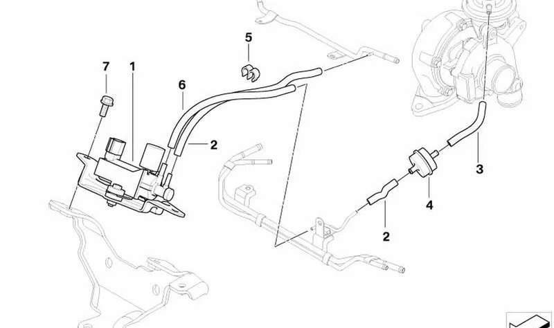 Convertidor de presión OEM 11747799440 para MINI R50 One D, One D RB12. Original MINI.