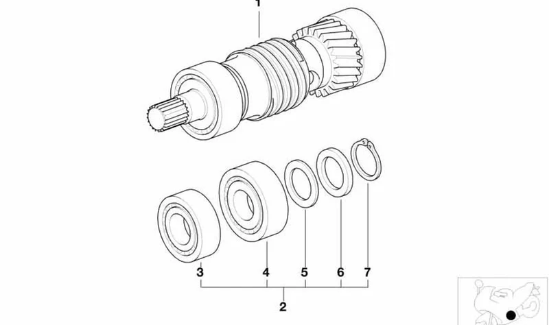 Anillo de seguridad OEM 23121340807 para motos BMW R1100GS, R1100R, R1100RS, R1100RT, R850GS, R850R, R850RT. Original BMW Motorrad.