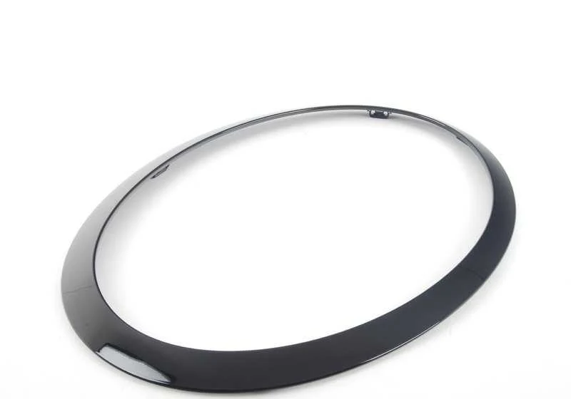 Anillo embellecedor de faro derecho negro OEM 51137449210 para MINI F55, F56, F57, F56 LCI, F55 LCI... y más. Original MINI.