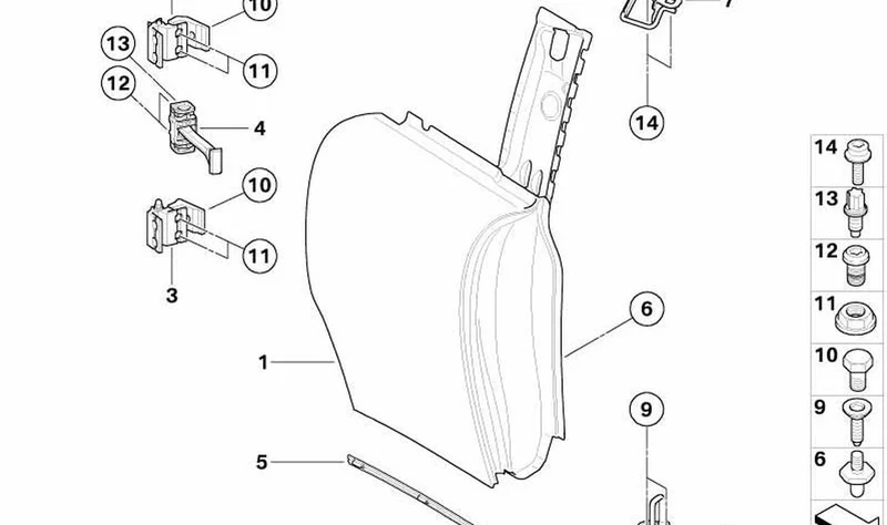 Puerta Clubdoor trasera OEM 41525A2A319 para MINI Clubman R55, R55 LCI. Original MINI.