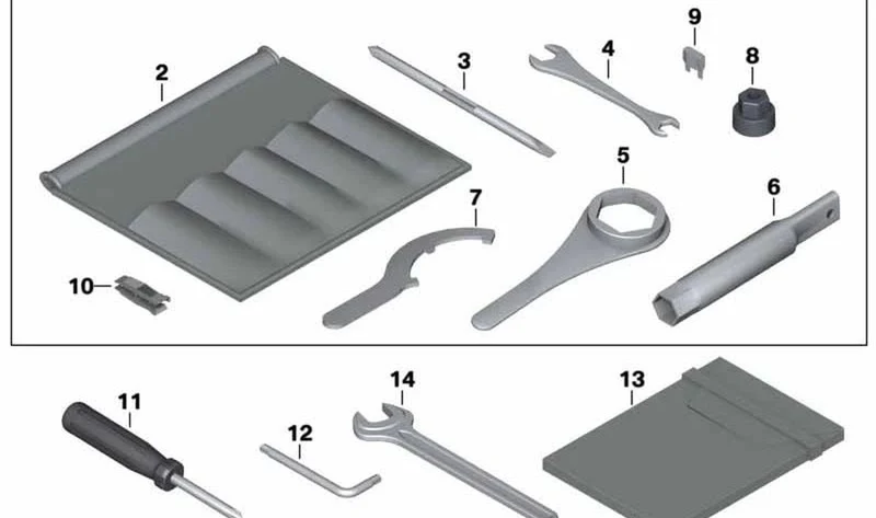 Llave de 17mm OEM 71117721812 para motos BMW R nineT, HP4, S 1000 RR, S 1000 R. Original BMW Motorrad.