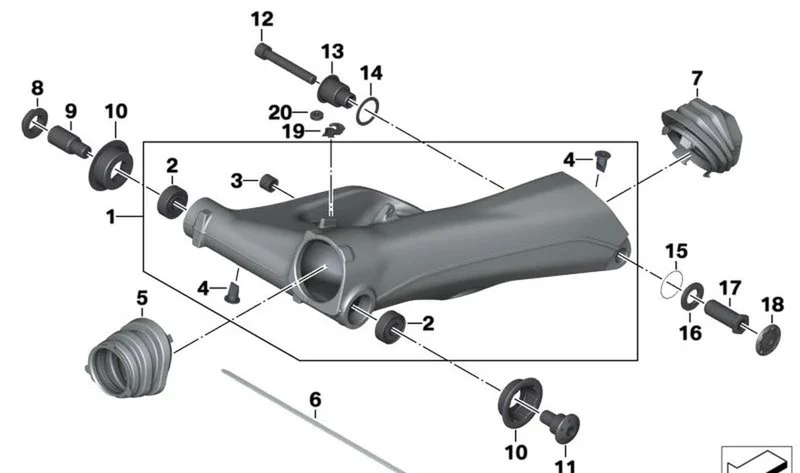 Guía de ajuste OEM 33548543177 para motos BMW R1200GS, R1250GS, R1200RT, R1250RT... y más. Original BMW Motorrad.