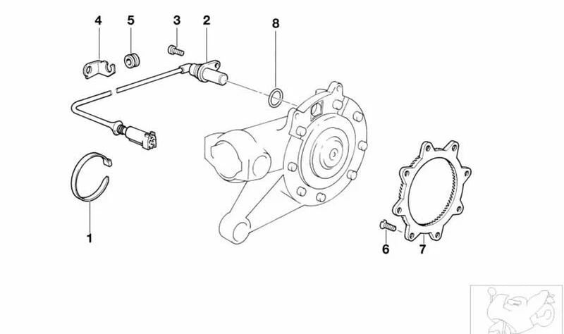 Disco de freno trasero OEM 34511458494 para motos BMW R 850 GS, R 1150 GS, R 1100 GS... y más. Original BMW Motorrad.