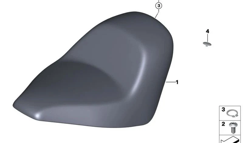 Caperuza OEM 46629444675 para motos BMW R nineT, R 18, R 18 Classic... y más. Original BMW Motorrad.