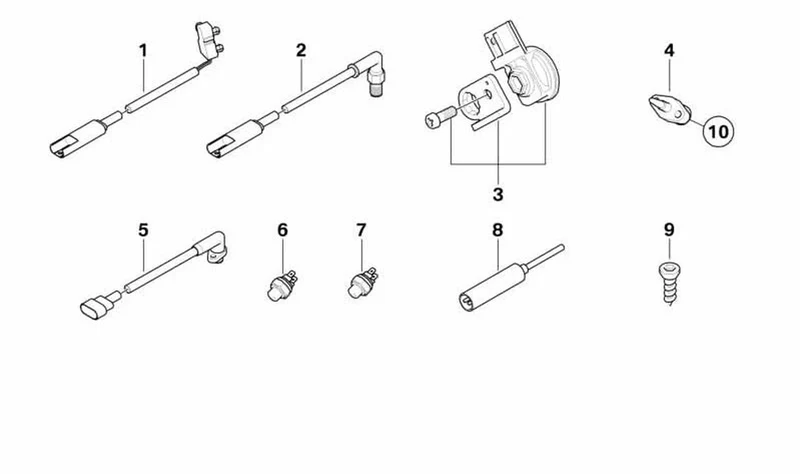 Interruptor térmico OEM 17117714517 para motos BMW G 450 X (K16) 09/2007-06/2010. Original BMW Motorrad.