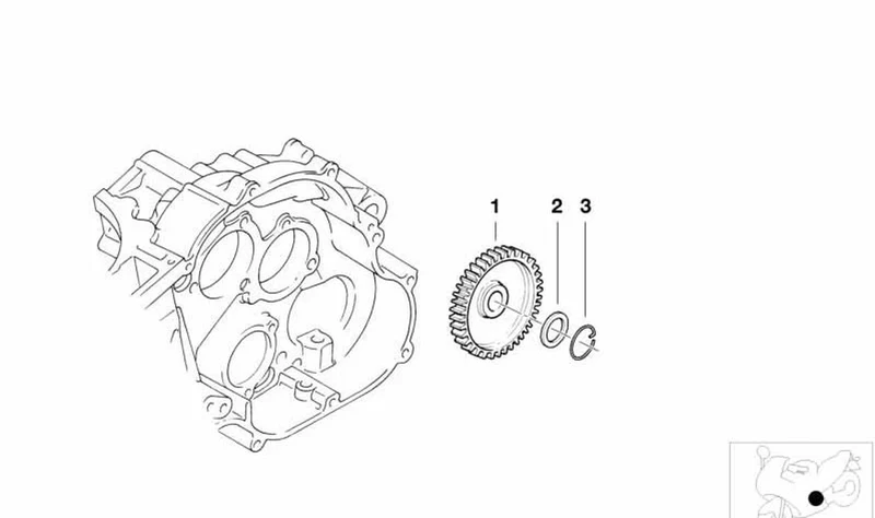 Rueda dentada OEM 11417700133 para motos BMW G 650 GS, G 650 GS Sertão, G 650 X... y más. Original BMW Motorrad.