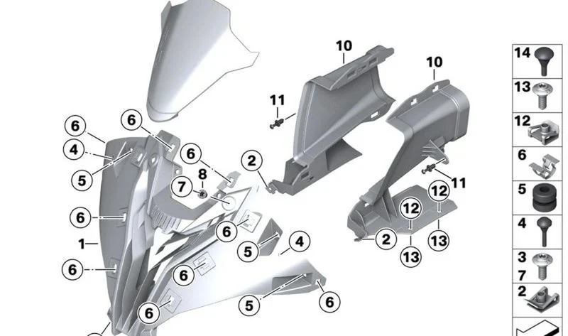 Tuerca de conexión OEM 46637717399 para motos BMW S 1000 RR (K67), M 1000 RR (K66)... y más. Original BMW Motorrad.