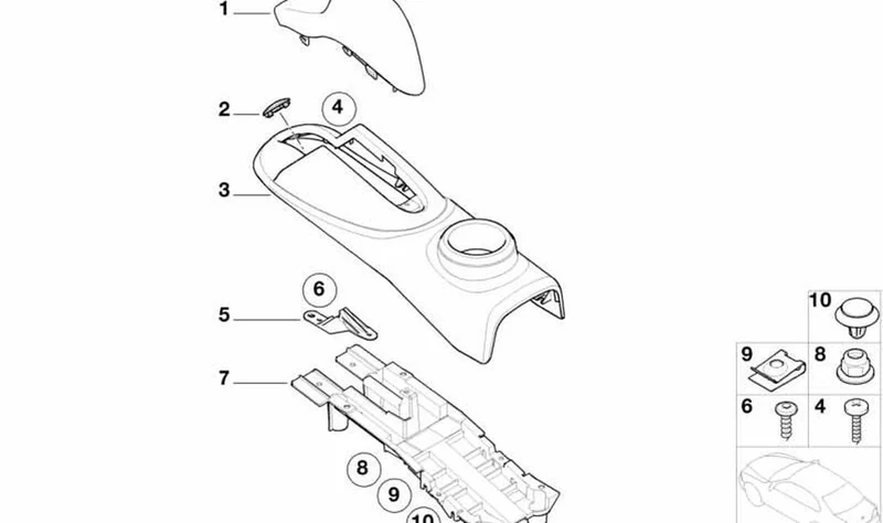 Soporte delantero OEM 51161172019 para MINI R50, R53. Original MINI.