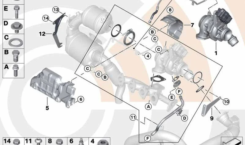 Soporte motor OEM 11658575460 para MINI Countryman R60, Paceman R61. Original MINI.