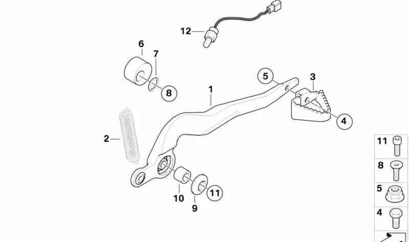 Arandela de ajuste OEM 35217708004 para BMW Motorrad G 650 X. Original BMW Motorrad.