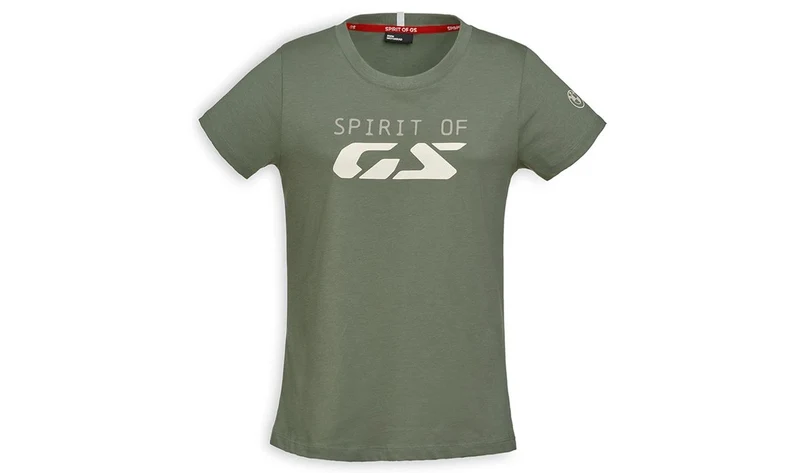 Camiseta Spirit of GS verde talla XS OEM 76615A81224 para BMW. Original BMW Motorrad.