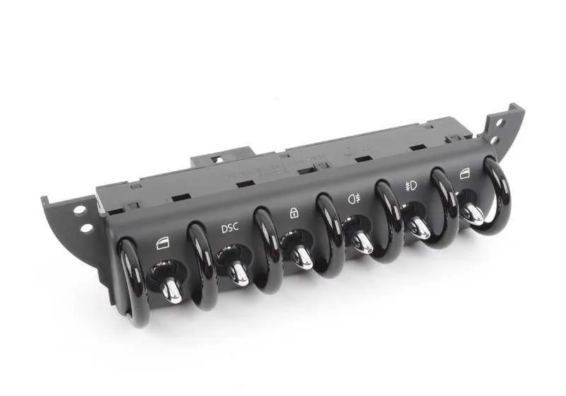 Unidad de interruptores consola central OEM 61316917993 para MINI R50, R53, Cabrio R52. Original MINI.