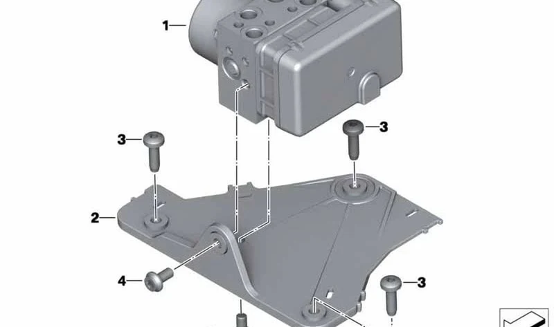 Soporte modulador de presión OEM 34518545032 para motos BMW C evolution (K17). Original BMW Motorrad.