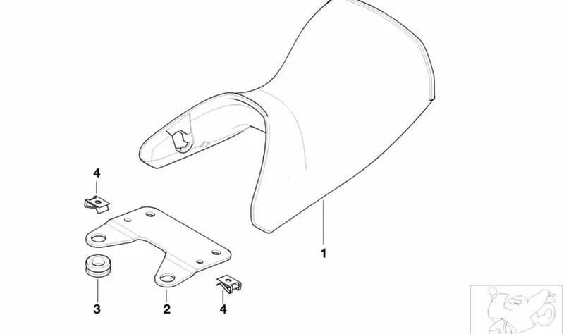 Boquilla OEM 52537665854 para motos BMW F 650 GS, G 650 GS. Original BMW Motorrad.