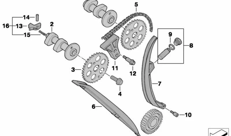 Juego palanca de descompresión OEM 11317715302 para motos BMW G 650 GS, G 650 GS Sertão, G 650 X... y más. Original BMW Motorrad.