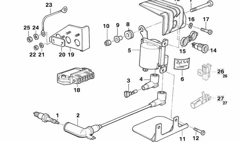 Casquillo de enchufe redondo OEM 61131459516 para BMW Motorrad K1, K 1100 RS. Original BMW Motorrad.