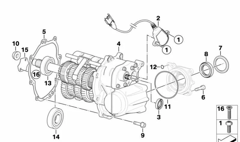 Retén de eje OEM 23127683472 para motos BMW K1200S, K1300S, K1200R, K1300R, K1200GT, K1300GT. Original BMW Motorrad.