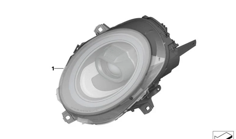 Faro LED izquierdo OEM 63115A21CA1 para MINI F56, F55, F54, F57. Original MINI.