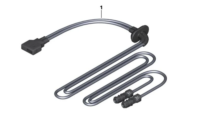 Cable de conexión USB/AUX OEM 65147724048 para motos BMW K 1600 GT, K 1600 GTL, K 1600 Bagger... y más. Original BMW Motorrad.