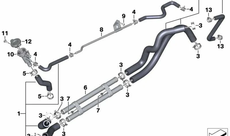Boca de llenado OEM 17138565174 para motos BMW C 400 GT, C 400 X. Original BMW Motorrad.