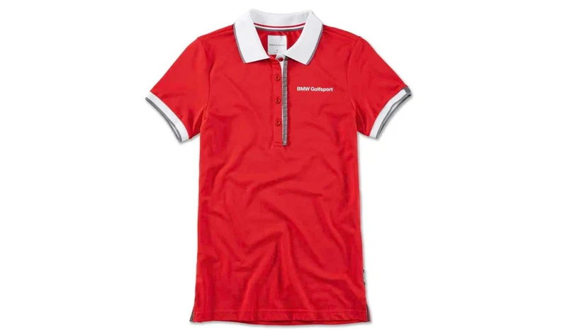 Polo de golf rojo talla L OEM 80142460926 válido para BMW. Original BMW.