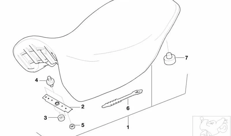 Tuerca hexagonal OEM 07129905826 para motos BMW R1200 GS Adventure, R1200 RT, F800 GT, C400 X, R1150 GS Adventure… y más. Original BMW Motorrad.