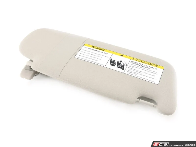 Parasol interior delantero izquierdo gris con etiqueta OEM 51447402943 para MINI Clubman F54, F54 LCI... y más. Original MINI.