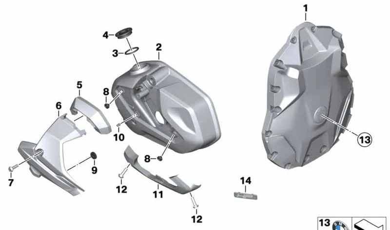 Pasador cilíndrico 5x6x10 OEM 07119907038 para motos BMW R 1250 GS, R 1250 RT, R nineT, R nineT Pure, K 1600 GT, K 1600 GTL, K 1600 Bagger… y más. Original BMW Motorrad.