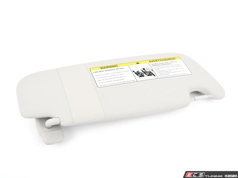 Parasol izquierdo con etiqueta Satellite Grey OEM 51167382107 para MINI F55, F56, F56 BEV, F56 LCI, F56 BEV LCI, F65. Original MINI.