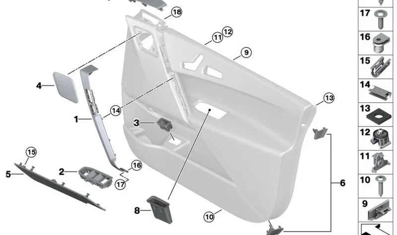Grapa de fijación OEM 46638522828 para motos BMW R 1250 GS, R 1250 RT, R nineT, S 1000 XR, M 1000 XR, R 18, K 1600 GT… y más. Original BMW Motorrad.
