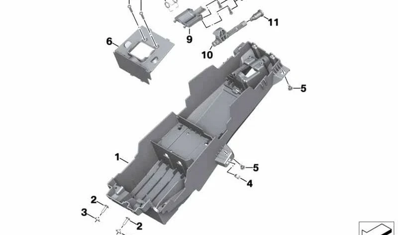 Cubierta portaequipajes trasero OEM 46628394136 para motos BMW M 1000 XR, S 1000 XR K69 y S 1000 XR 24. Original BMW Motorrad