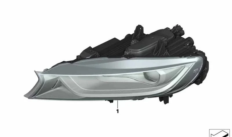 Faro delantero izquierdo de luz láser OEM 63117446809 para BMW i8 I12, i8 I12 LCI, i8 Roadster I15. Original BMW.