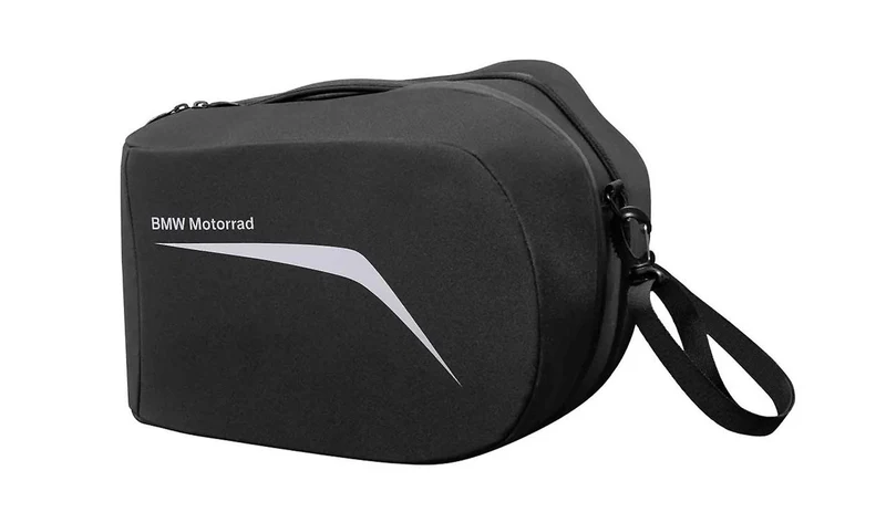 Bolsa interior izquierda para maleta de viaje negra OEM 77498534714 para motos BMW F 800 GT, F 800 R... y más. Original BMW Motorrad.